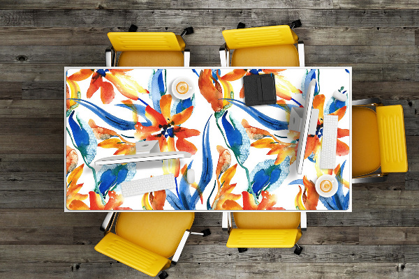 Full desk protector solar flowers