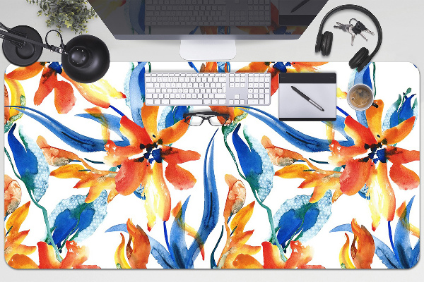 Full desk protector solar flowers