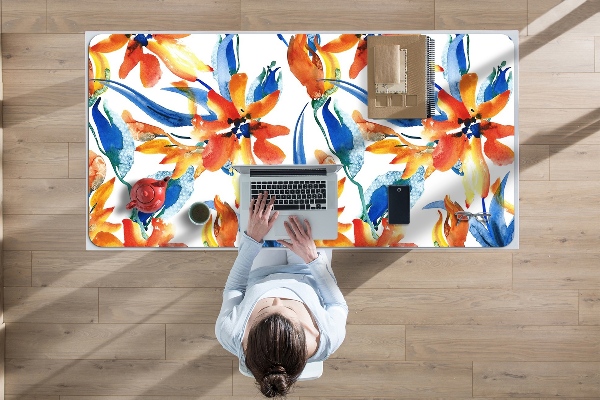 Full desk protector solar flowers
