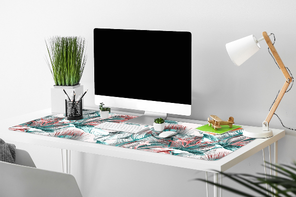 Desk mat tropical drawing