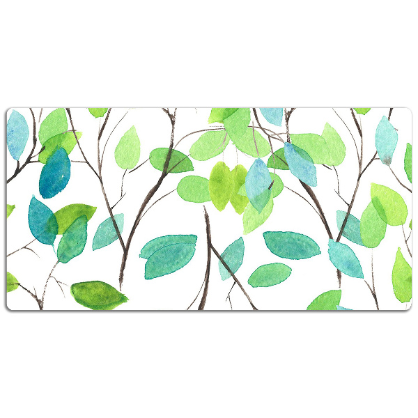 Desk pad green branches