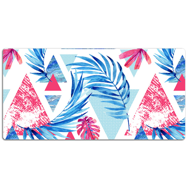 Full desk pad Leaves and triangles
