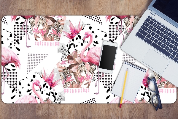 Large desk mat for children Flamingos