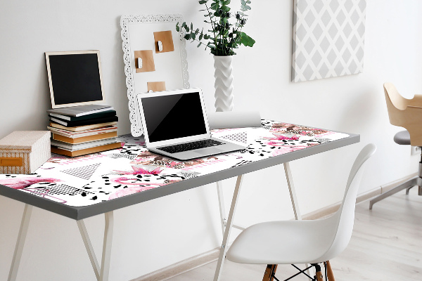 Large desk mat for children Flamingos