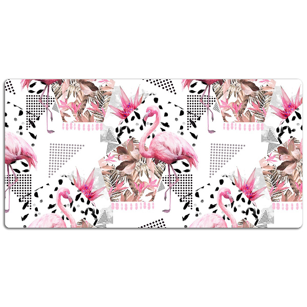 Large desk mat for children Flamingos