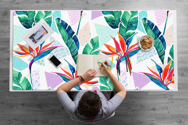 Full desk protector Tropical flora