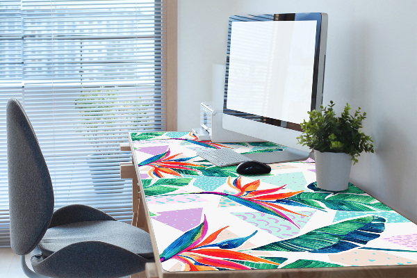 Full desk protector Tropical flora