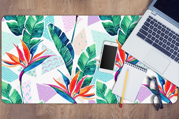Full desk protector Tropical flora