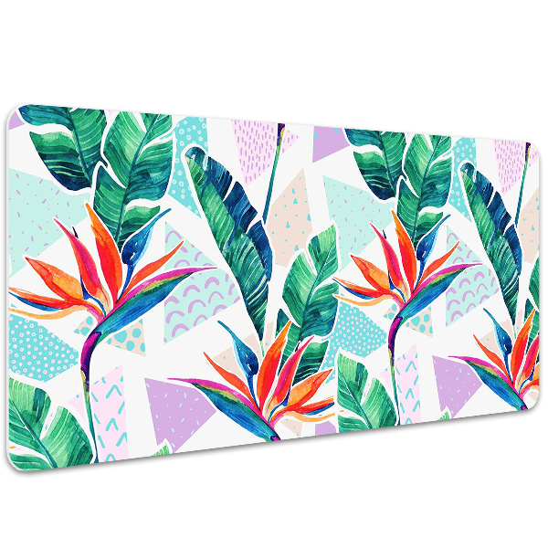 Full desk protector Tropical flora