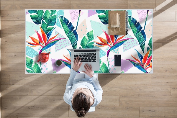Full desk protector Tropical flora