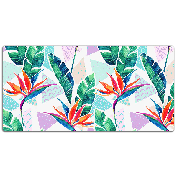 Full desk protector Tropical flora