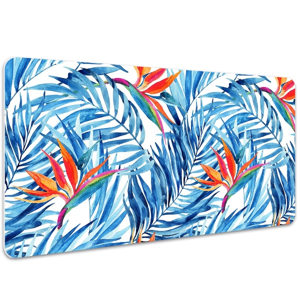 Large desk pad PVC protector blue Paradise