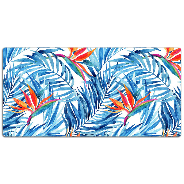 Large desk pad PVC protector blue Paradise