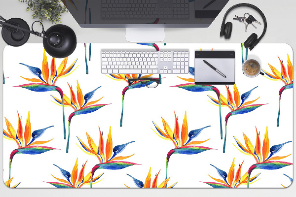 Desk pad Colorful flowers