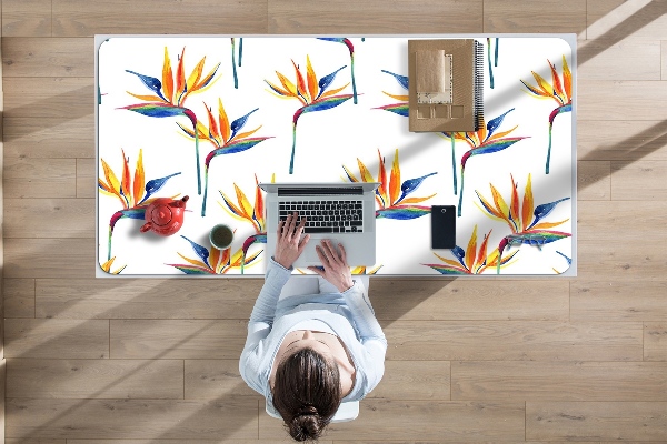 Desk pad Colorful flowers