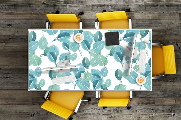 Large desk mat for children Eucalyptus