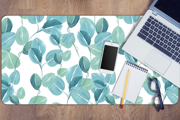 Large desk mat for children Eucalyptus