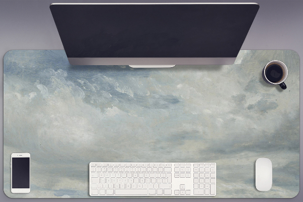 Full desk pad blue clouds