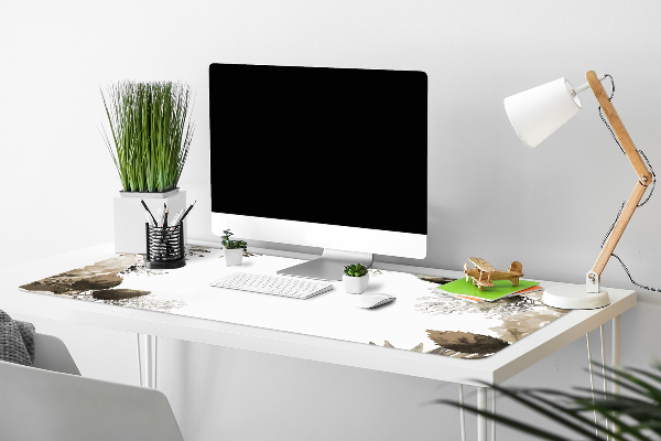 Full desk protector Hortense flowers