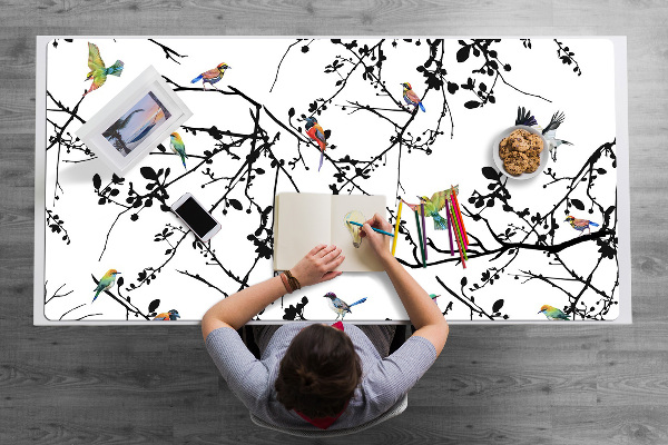 Desk pad Birds and Branches