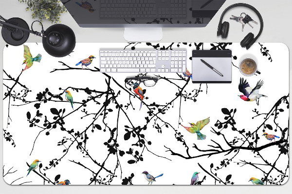 Desk pad Birds and Branches
