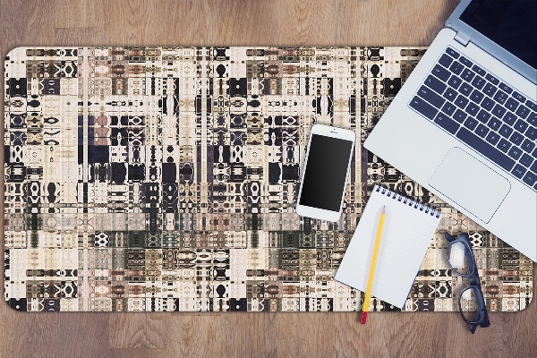 Full desk protector Boho style tiles
