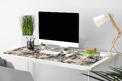 Full desk protector Boho style tiles