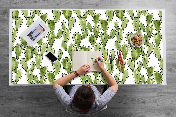 Large desk mat for children cactus Boho