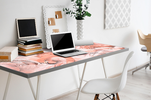 Large desk mat for children Flamingos