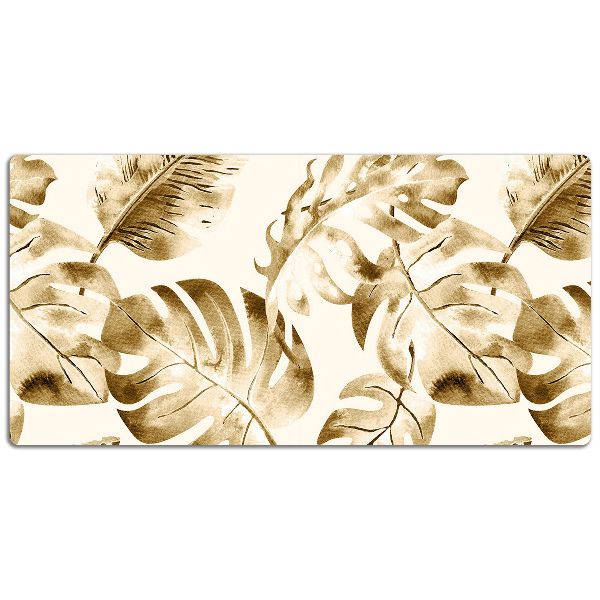 Large desk pad PVC protector palm leaves
