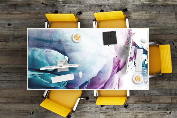 Large desk mat for children paint Stains