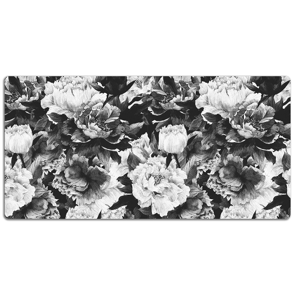Large desk mat for children Peonies