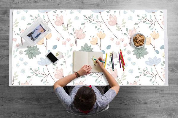Desk pad spring flowers