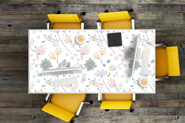 Desk pad spring flowers