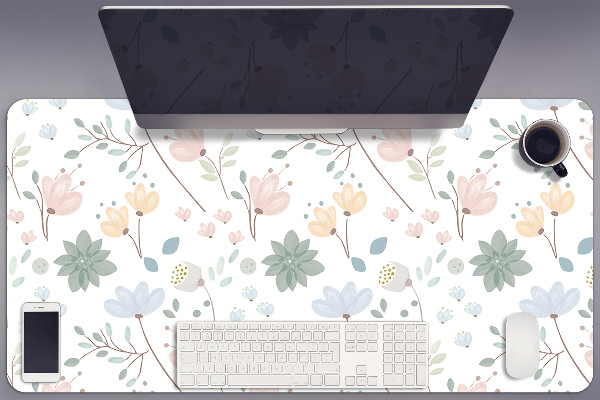 Desk pad spring flowers
