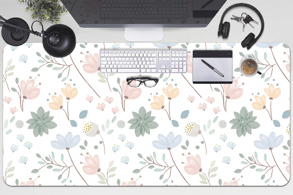 Desk pad spring flowers
