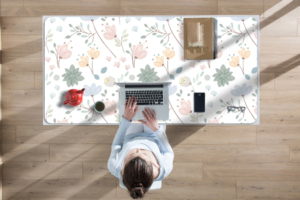 Desk pad spring flowers