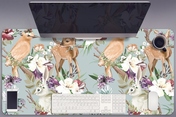 Desk pad forest animals