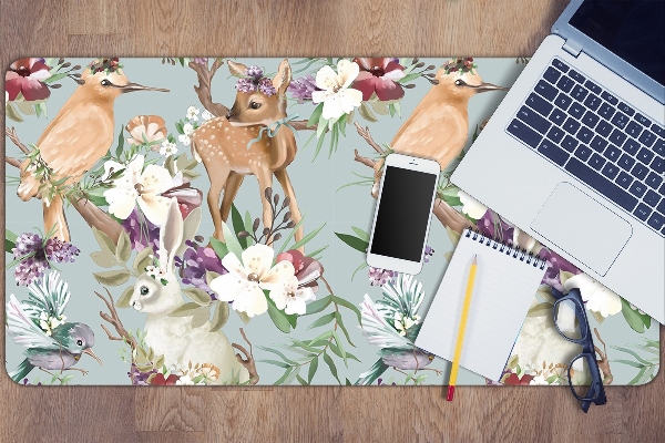 Desk pad forest animals
