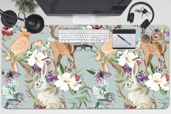 Desk pad forest animals