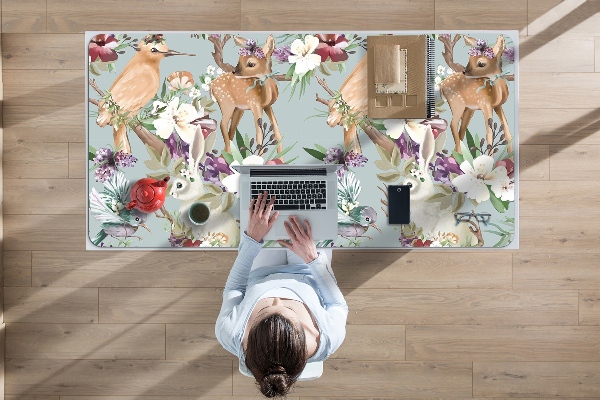 Desk pad forest animals