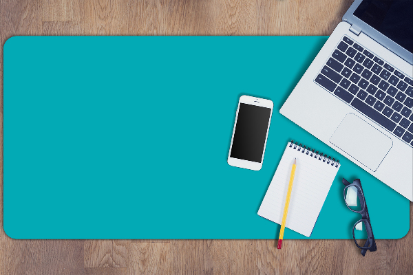 Full desk protector dark turquoise