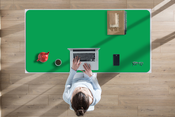 Full desk pad grassy green