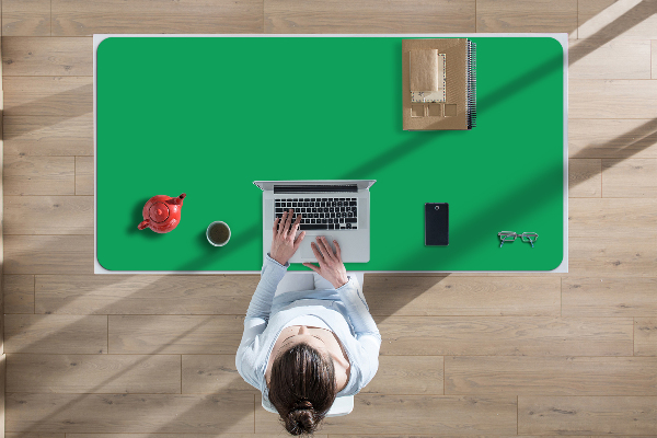 Large desk mat for children Green