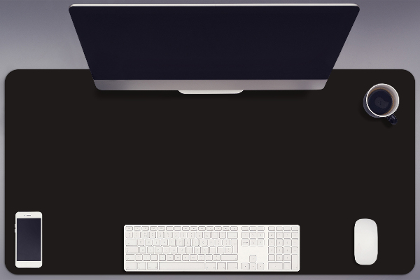 Large desk mat for children Black