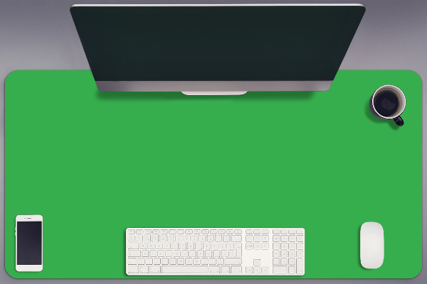 Large desk mat table protector Light green