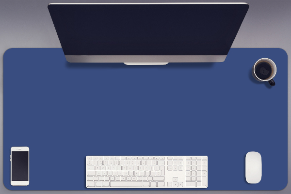 Large desk mat for children Blue