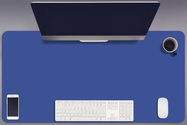 Full desk pad blue road