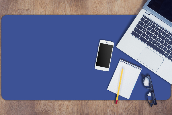 Full desk pad blue road