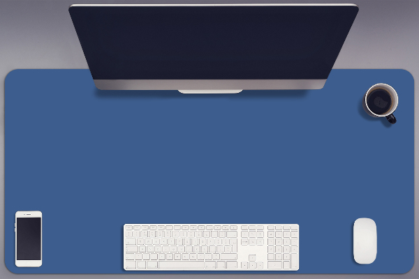 Full desk protector Dark blue
